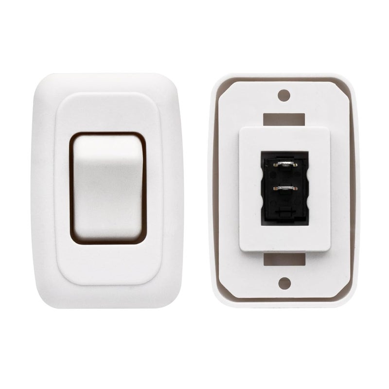 FBULWSEC Single SPST On-Off Switch with Bezel, Technology Components 12V Light Switch for RV, Camper, Trailer - Image 2